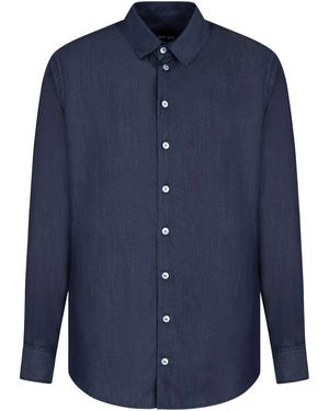 Giorgio Armani Cotton Shirt - Blue