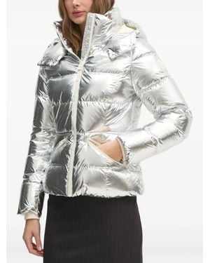 Mackage Plumífero Madalyn Con Capucha - Gris