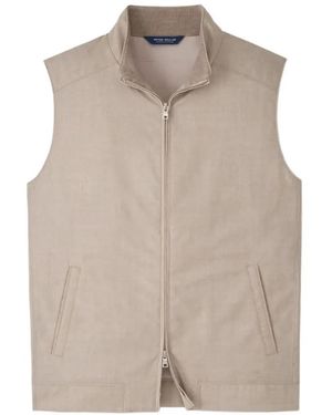 Peter Millar Excursionist Zip-Up Vest - Natural