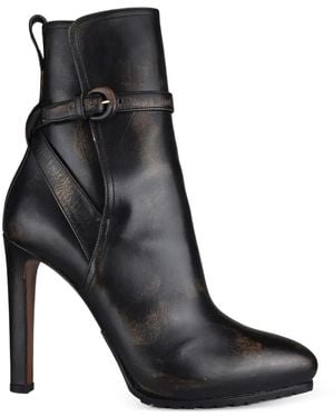 Ralph Lauren Recelle Buckle-Strap Boots - Black