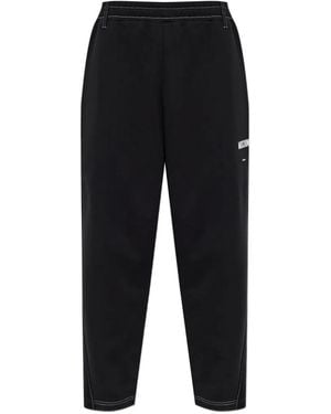 Moschino Contrast-Stitch Track Pants - Black