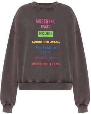 Moschino Logo-Print Sweatshirt - Grey