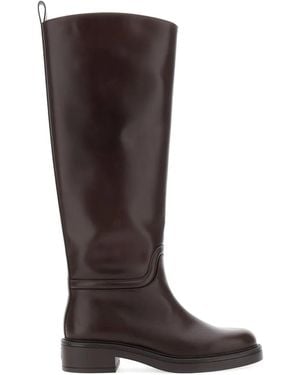 Stuart Weitzman Celia レザーブーツ - ブラウン