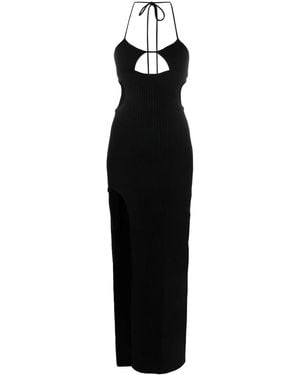 Off-White c/o Virgil Abloh Cut-Out Halterneck Dress - Black