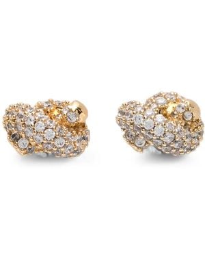 Kate Spade Sailor's Knot Crystal-Embellished Earrings - White