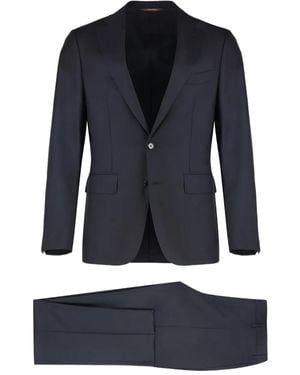 Canali Two-Piece Wool Suit - Blue
