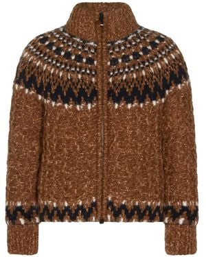 Moncler Indren Zip Jacket - Brown