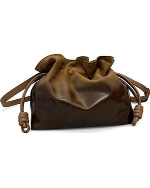 Loewe Flamenco Medium Clutch - Bruin