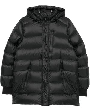 SERGIO MORETTI FIRENZE Logo-Patch Padded Jacket - Black