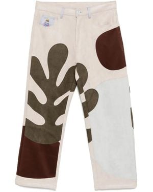 Kidsuper Suede Patchwork Pants - White