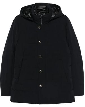 Montecore Kapuzenjacke Mit Knöpfen - Schwarz
