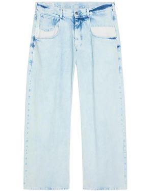 Maison Margiela Bleached Straight-Leg Jeans - Blue
