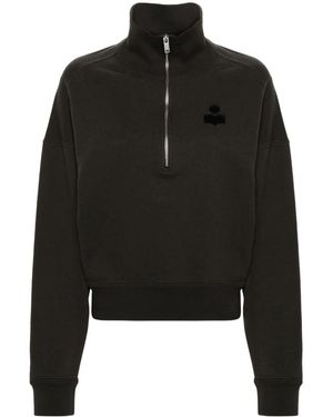 Isabel Marant Zip-Up Sweatshirt in Natural | Lyst