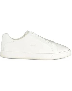 Calvin Klein Signature Logo Low-Top Sneakers - White