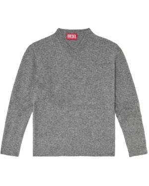 DIESEL V-Neck Jumper - Grey