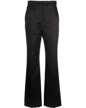 Fendi Bootcut Satin Trousers - Black