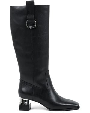 KARL LAGERFELD Kayla Knee-High Boots - Black
