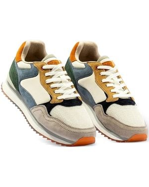 HOFF Multi-Panelled Lace-Up Sneakers - Metallic