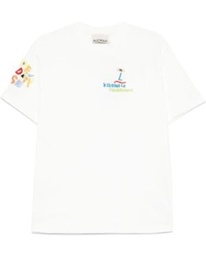 ALÉMAIS Embroidered T-Shirt - White