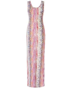 Missoni Long Tank Dress - Pink