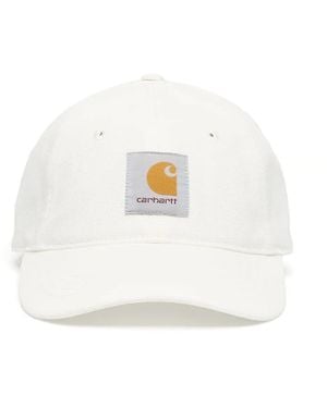 Carhartt Gorra Con Parche Del Logo - Blanco