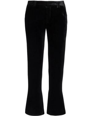 Balmain Pantalon En Velours À Coupe Courte - Noir