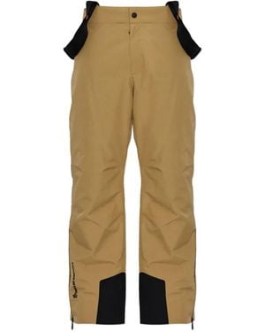 Moncler Insulated Gore-Tex Logo-Print Ski Pants - Natural