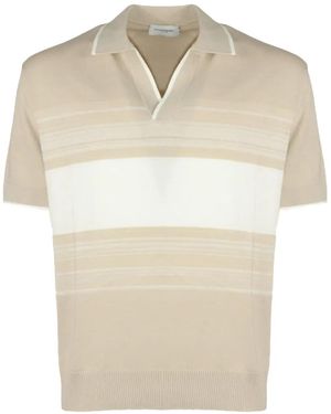 Paolo Pecora Camiseta De Algodón A Rayas - Neutro