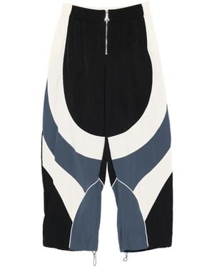 Patrizia Pepe Colorblock Zip-Up Track Pants - Blue