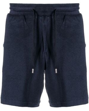 Frescobol Carioca Augusto Terry Track Shorts - Blue