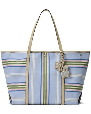 Ralph Lauren Borsa Tote A Righe - Blu
