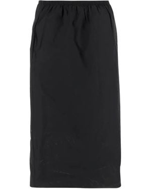 Carven Elasticated-Waist Midi Skirt - Black