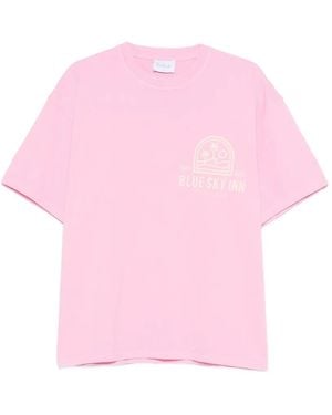 BLUE SKY INN Logo Resort T-Shirt - Pink