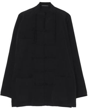 Yohji Yamamoto Knot button jacket - Schwarz