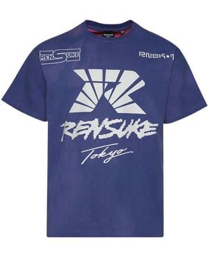 Rensuke Tokyo T-Shirt Mit Grafischem Print - Blau