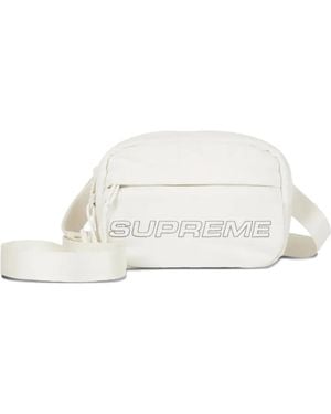 Supreme Borsa Messenger Denim Mini - Bianco