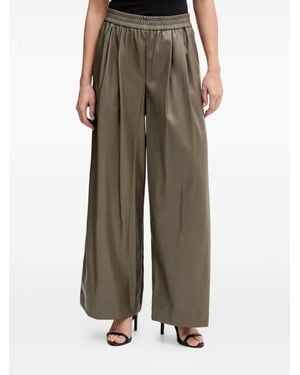 Benetton Elasticated-Waist Pants - Brown