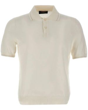 Gran Sasso Short-Sleeve Polo Shirt - White