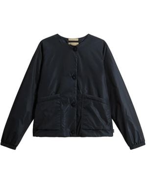Woolrich Button-Fastening Elasticated Jacket - Blue
