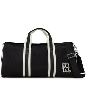Karl Lagerfeld Borsone Con Logo - Nero