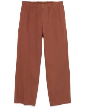 Sandro Organic-Cotton Trousers - Red