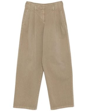 Golden Goose プリーツ ワイドパンツ - ナチュラル