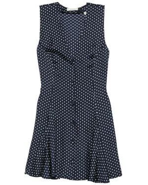 Doen Aubrey Polka-Dot Mini Dress - Blue