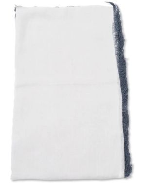 Faliero Sarti Frayed-Edge Scarf - White