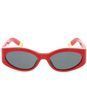 Jacquemus Ovalo Zonnebril - Rood