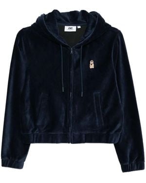 Chocoolate Logo-Patch Hoodie - Blue
