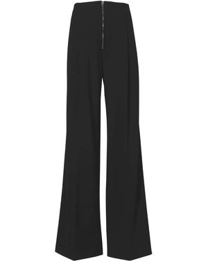 Proenza Schouler Pleat-Detail Palazzo Trousers - Black