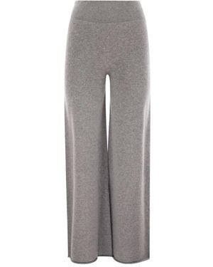 Vanisé Pantaloni Con Vita Elasticizzata - Grigio