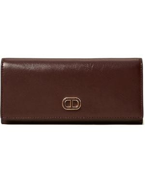 Twinset Cartera con doble broche - Marrón