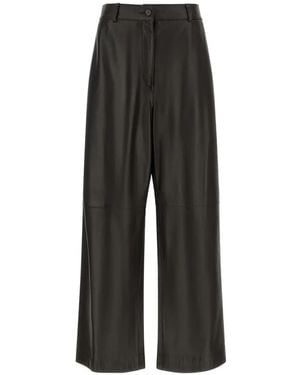 P.A.R.O.S.H. Maciock26 Leather Trousers - Black